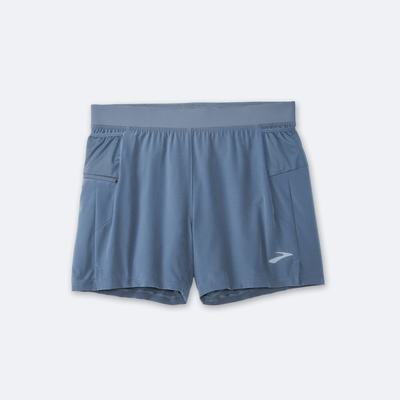 Brooks Sherpa 5" 2-in-1 Shorts Herr Blå | TFX-531297