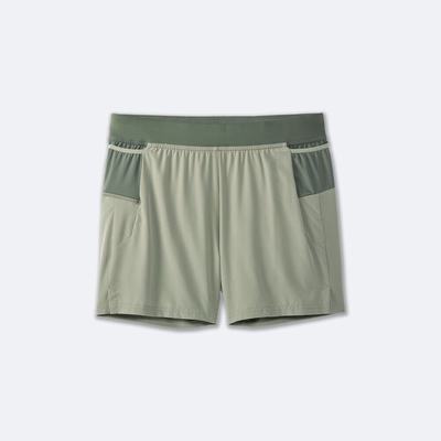 Brooks Sherpa 5" 2-in-1 Shorts Herr Gröna | DLT-723146