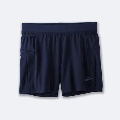 Brooks Sherpa 5" 2-in-1 Shorts Herr Marinblå | FWV-754291