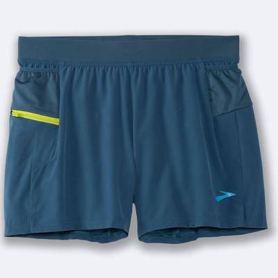 Brooks Sherpa 5" 2-in-1 Shorts Herr MörkGröna | GIO-428675