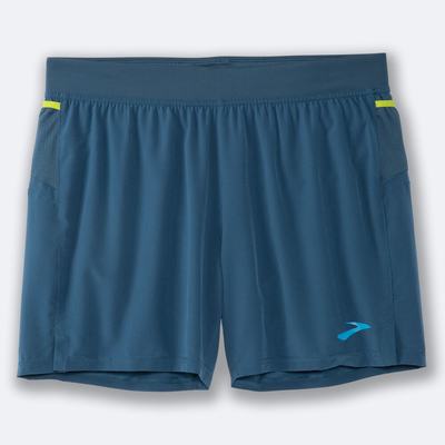 Brooks Sherpa 5" Shorts Herr MörkGröna | CMS-369814