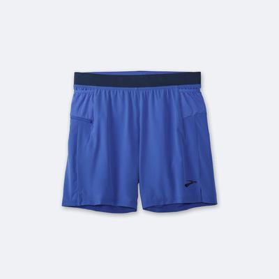 Brooks Sherpa 7" 2-in-1 Shorts Herr Blå/Indigo | HEC-458360