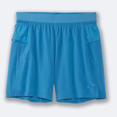 Brooks Sherpa 7" 2-in-1 Shorts Herr Blå | NLD-042896