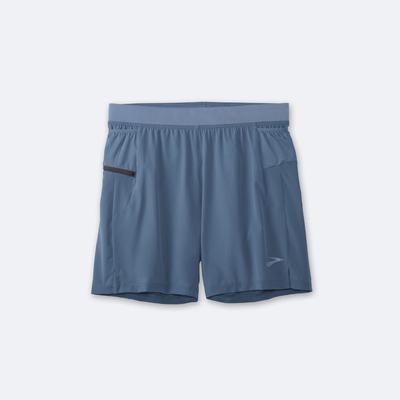 Brooks Sherpa 7" 2-in-1 Shorts Herr Blå | RFV-704132