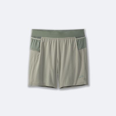 Brooks Sherpa 7" 2-in-1 Shorts Herr Gröna | CVG-204853