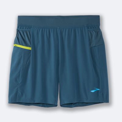 Brooks Sherpa 7" 2-in-1 Shorts Herr MörkGröna | AEW-016294