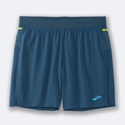 Brooks Sherpa 7" Shorts Herr MörkGröna | OIV-785392