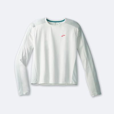 Brooks Sprint Free Long Sleeve 2.0 T-shirt Dam Mintgröna | TVH-043712