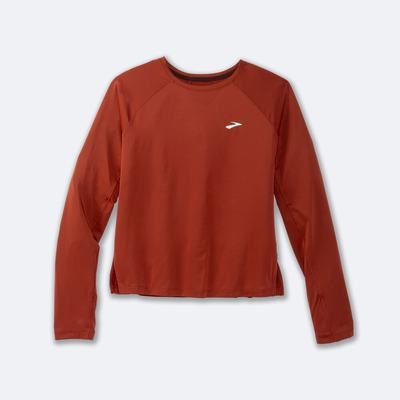 Brooks Sprint Free Long Sleeve T-shirt Dam Koppar | FKG-752038