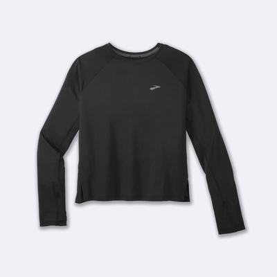 Brooks Sprint Free Long Sleeve T-shirt Dam Svarta | TRJ-285631