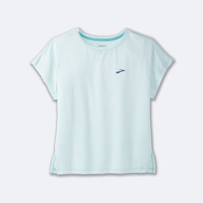 Brooks Sprint Free Short Sleeve T-shirt Dam Blå | MXU-759463