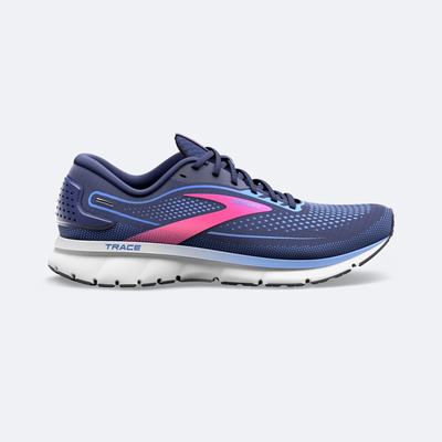 Brooks Trace 2 Löparskor Dam Marinblå/Blå/Rosa | XQG-278463