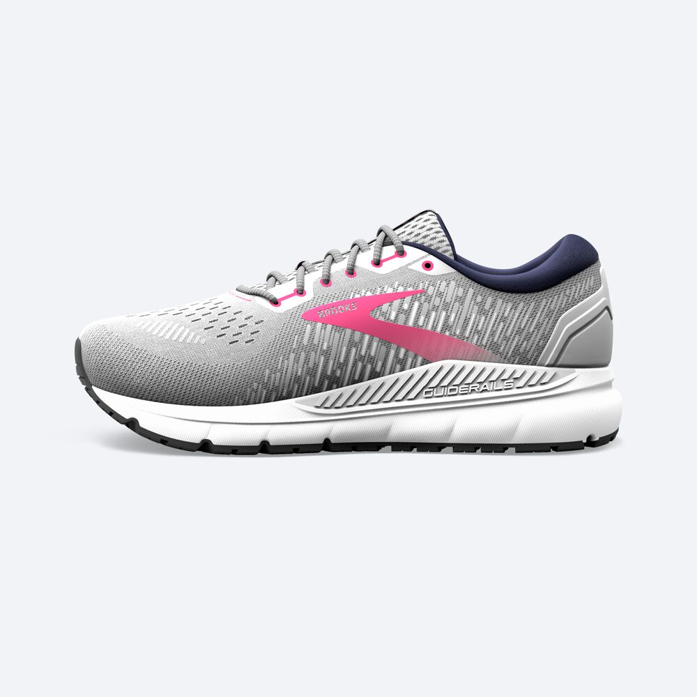 Brooks Addiction GTS 15 Löparskor Dam Grå/Marinblå/Rosa | WIJ-201576