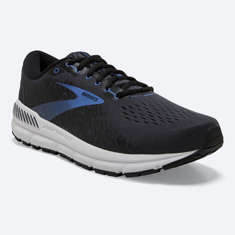 Brooks Addiction GTS 15 Löparskor Herr Svarta/Blå | KZY-280379