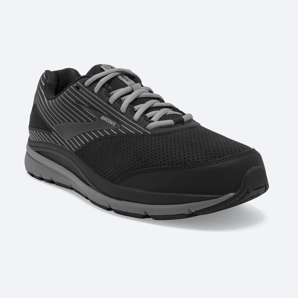 Brooks Addiction Walker Suede Promenadskor Herr Svarta | LYA-415638