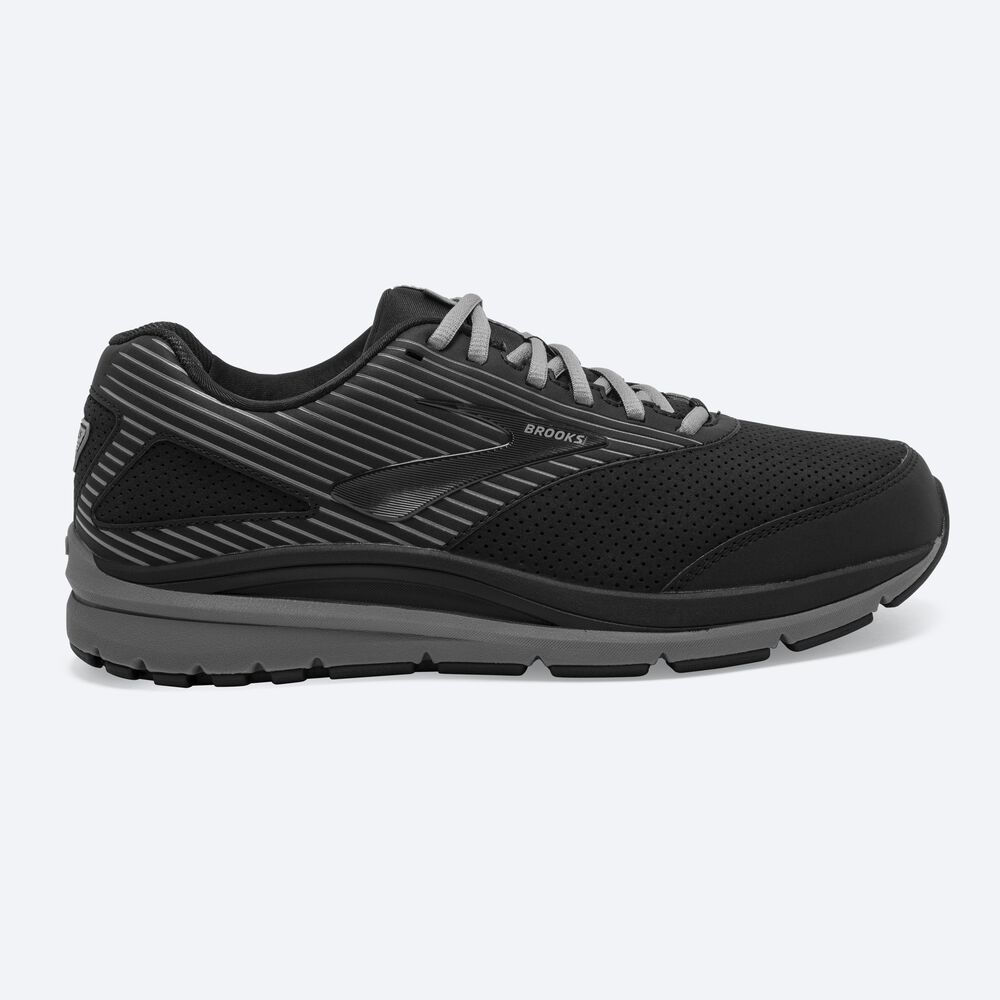 Brooks Addiction Walker Suede Promenadskor Herr Svarta | LYA-415638