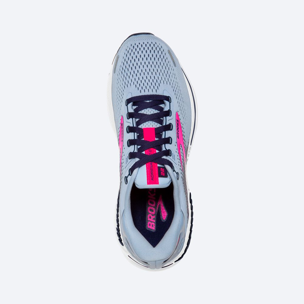 Brooks Adrenaline GTS 22 Löparskor Dam Blå/Marinblå/Rosa | NPJ-790634