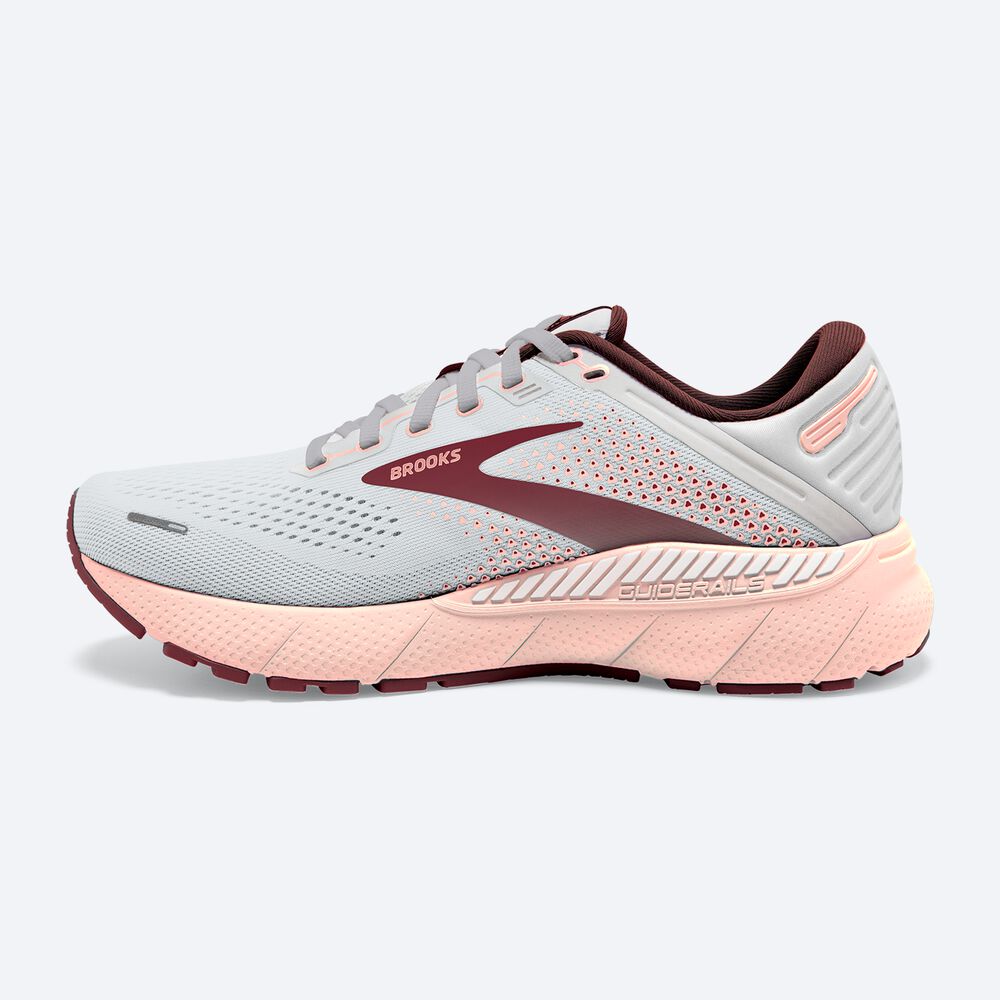 Brooks Adrenaline GTS 22 Löparskor Dam Grå/Rosa/Bruna | HQE-961834