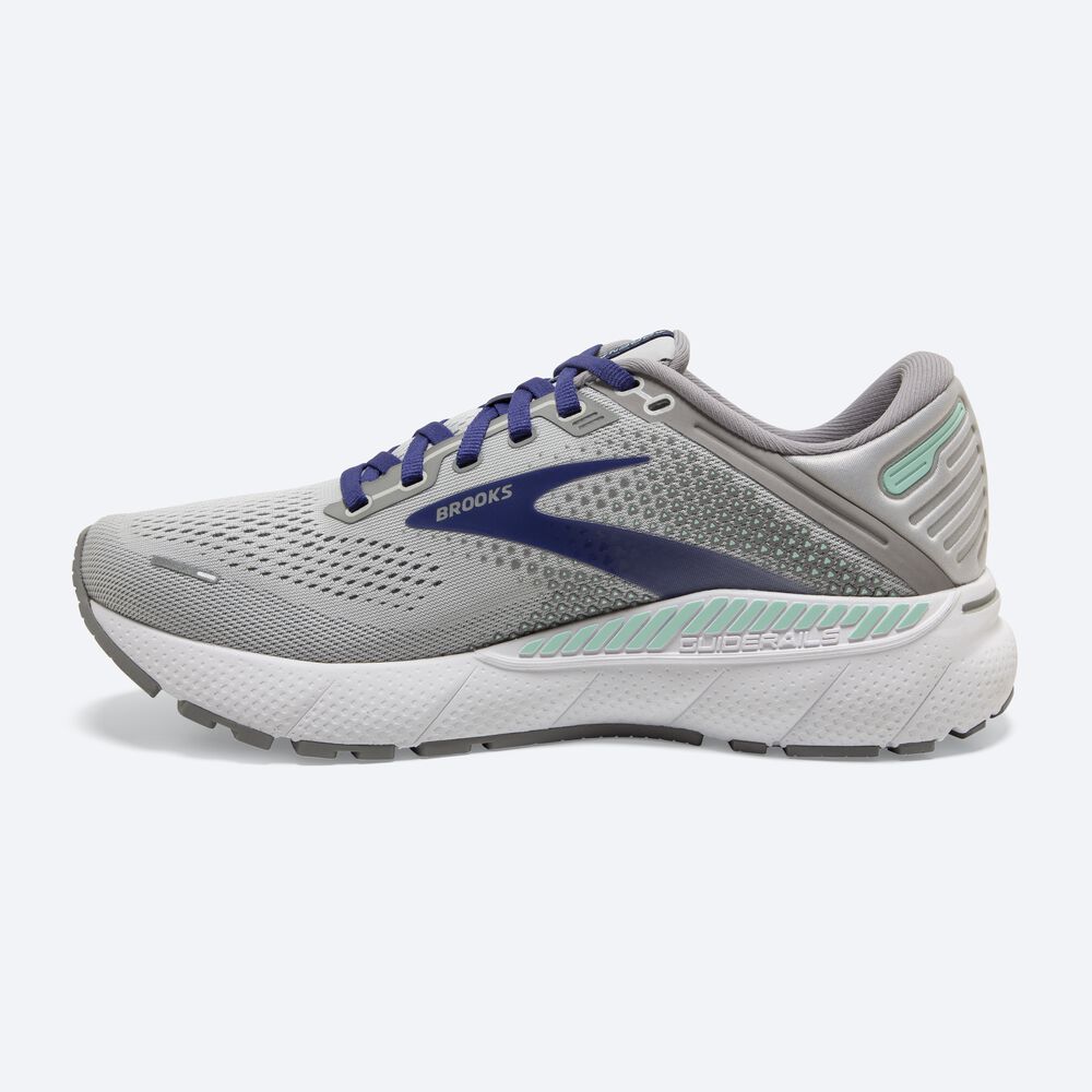 Brooks Adrenaline GTS 22 Löparskor Dam Grå/Blå/Gröna | LSX-863419