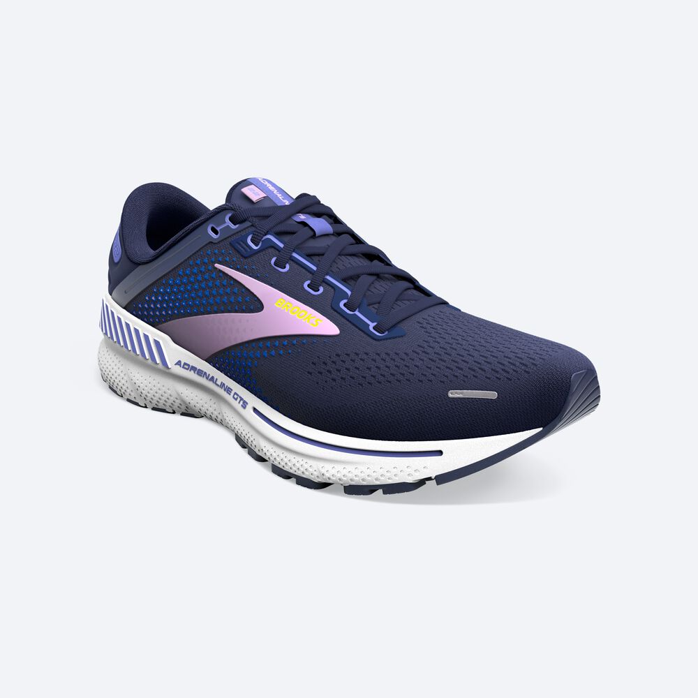 Brooks Adrenaline GTS 22 Löparskor Dam Marinblå/Blå | SEH-051267