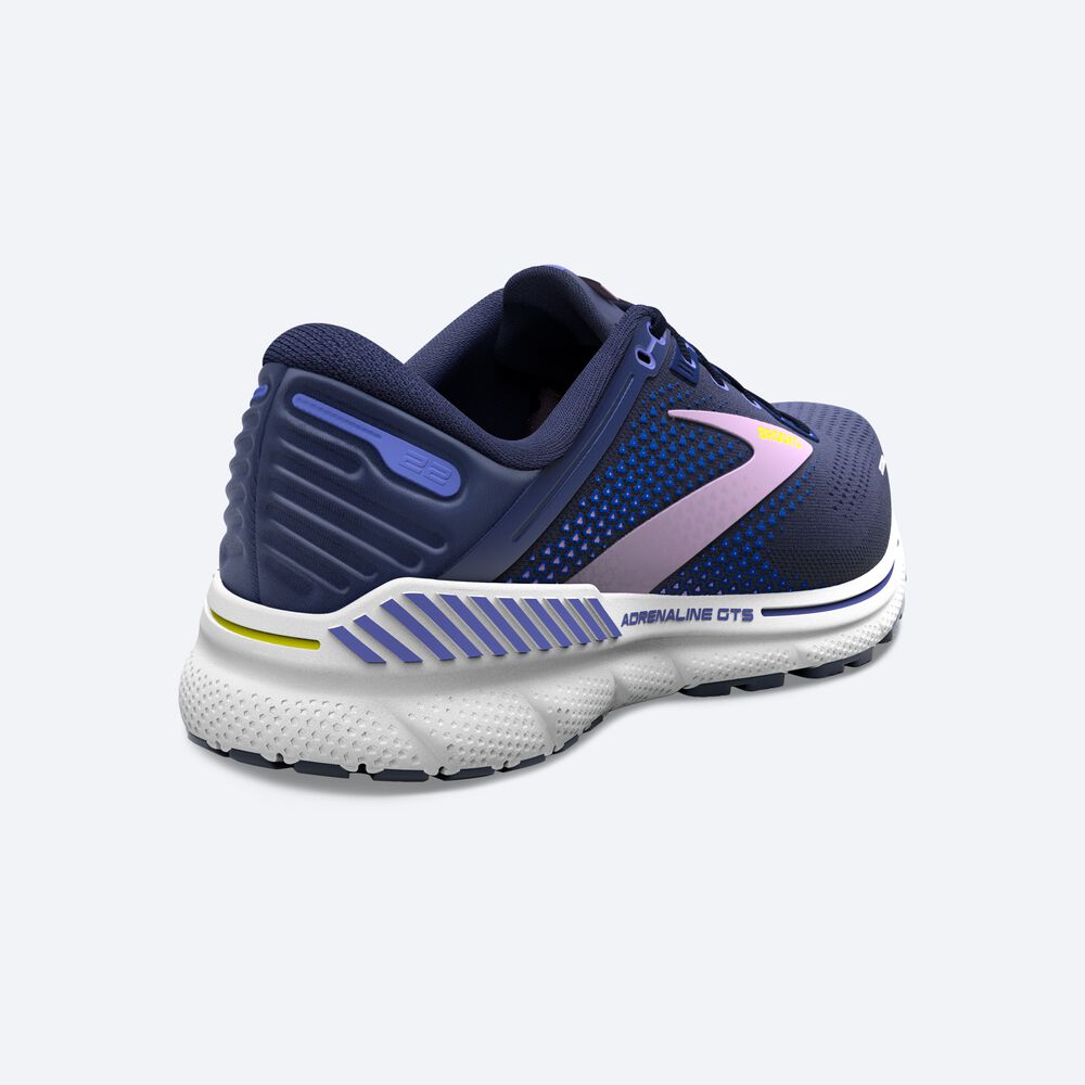 Brooks Adrenaline GTS 22 Löparskor Dam Marinblå/Blå | SEH-051267