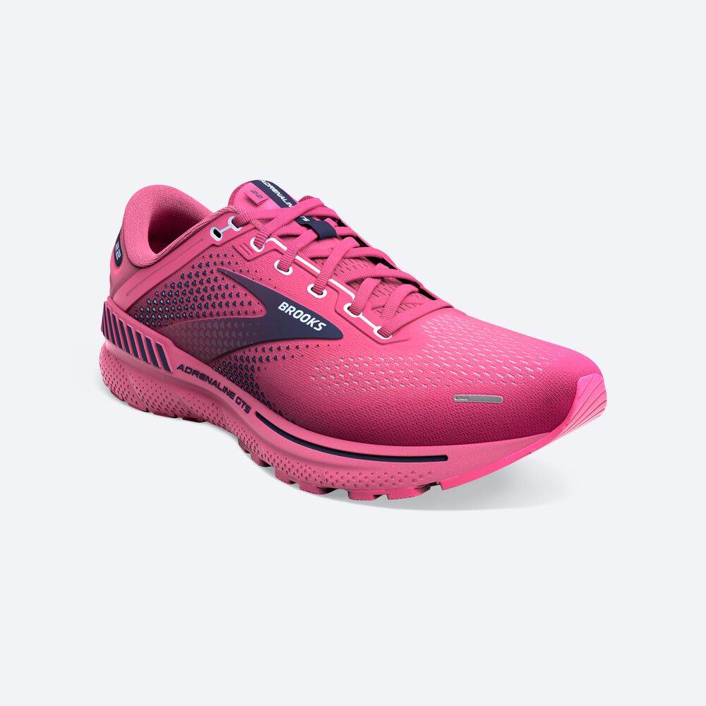 Brooks Adrenaline GTS 22 Löparskor Dam Rosa/Marinblå/Blå | PVN-012743