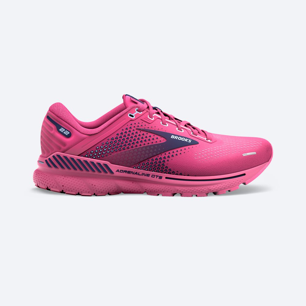 Brooks Adrenaline GTS 22 Löparskor Dam Rosa/Marinblå/Blå | PVN-012743