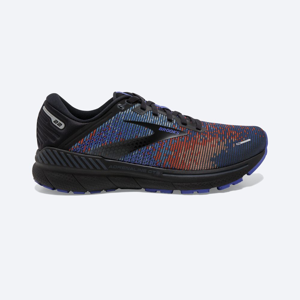 Brooks Adrenaline GTS 22 Löparskor Herr Kungsblått/Svarta/Grå | AZK-473958