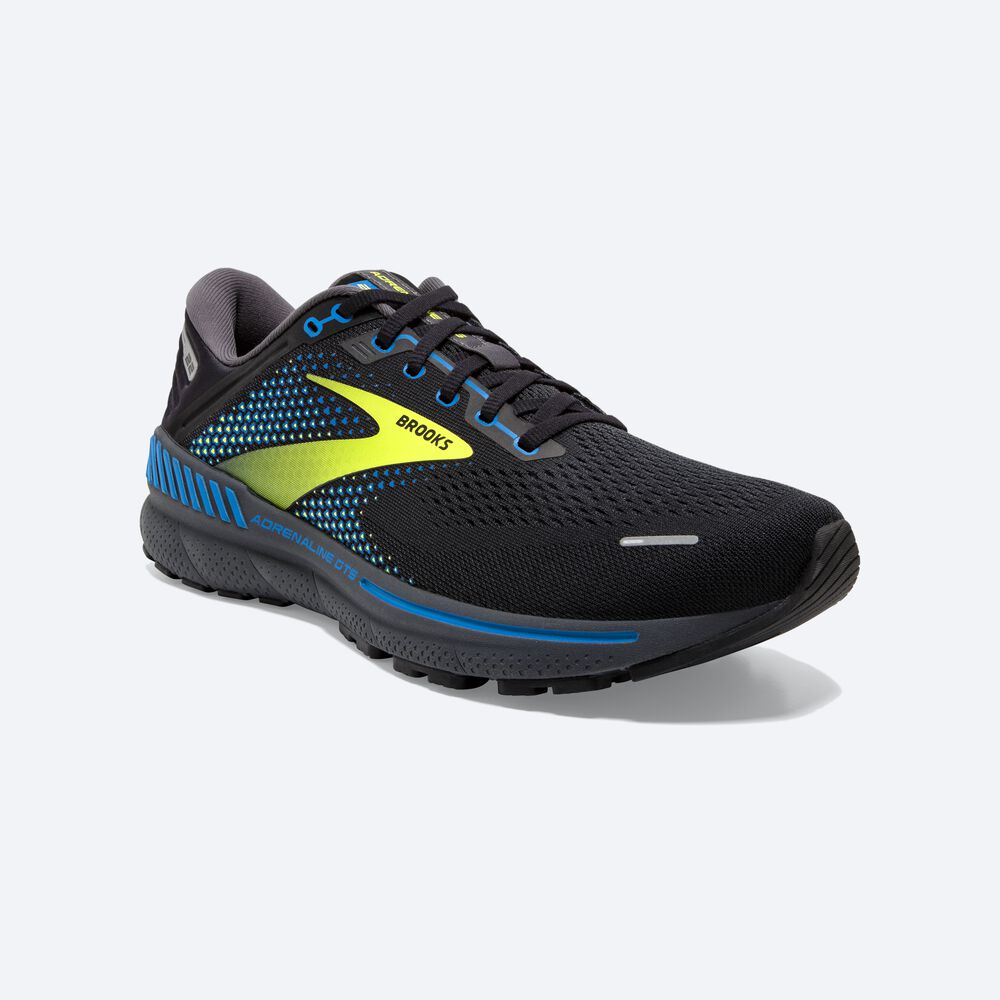 Brooks Adrenaline GTS 22 Löparskor Herr Svarta/Blå | BFE-365724