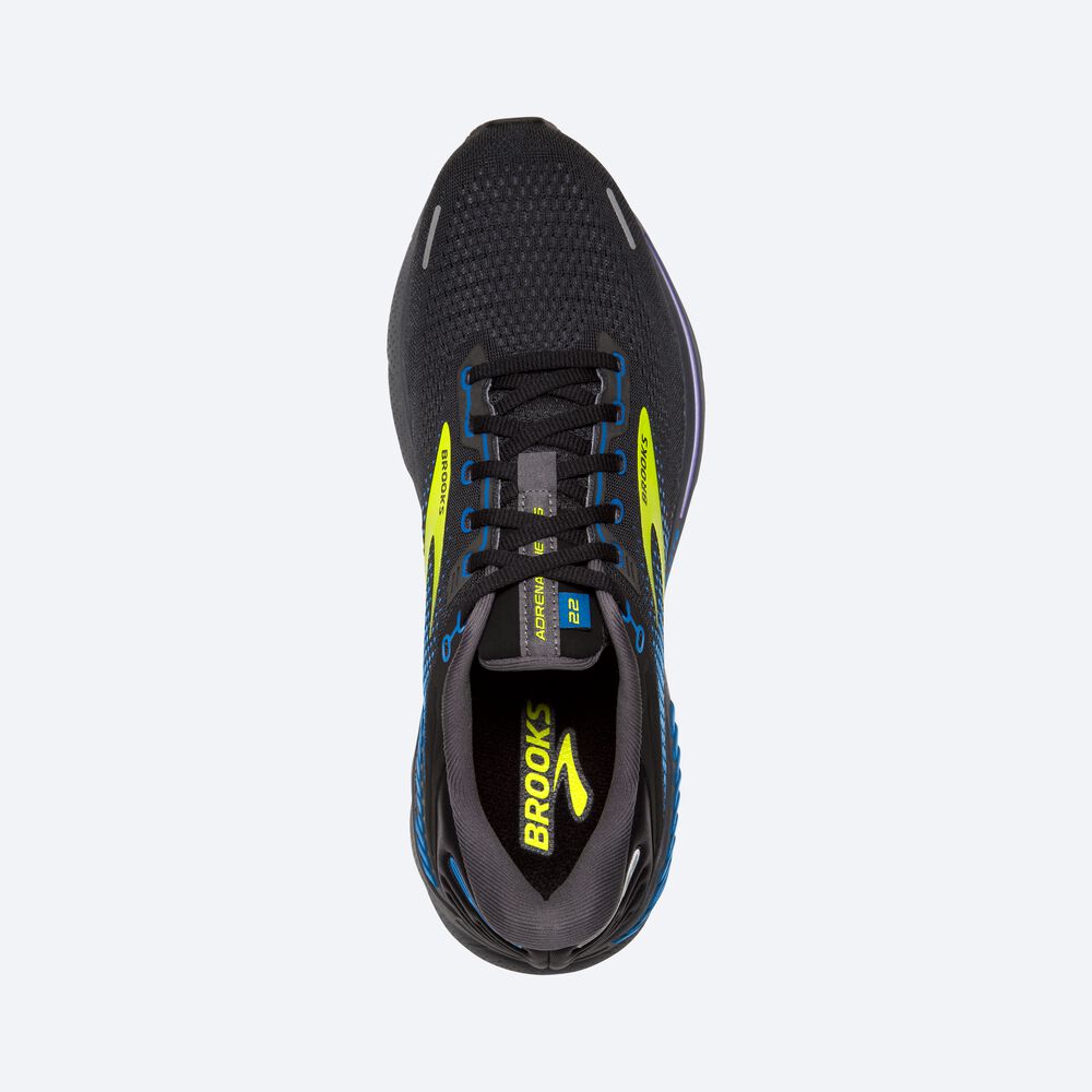 Brooks Adrenaline GTS 22 Löparskor Herr Svarta/Blå | BFE-365724