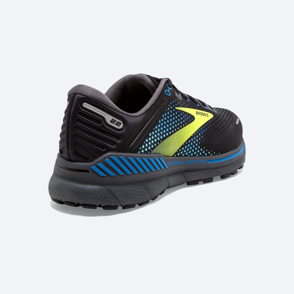 Brooks Adrenaline GTS 22 Löparskor Herr Svarta/Blå | BFE-365724