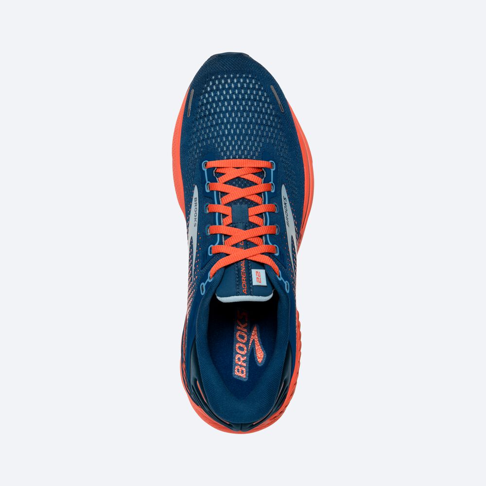 Brooks Adrenaline GTS 22 Löparskor Herr Blå/LjusBlå/Orange | DVZ-912780