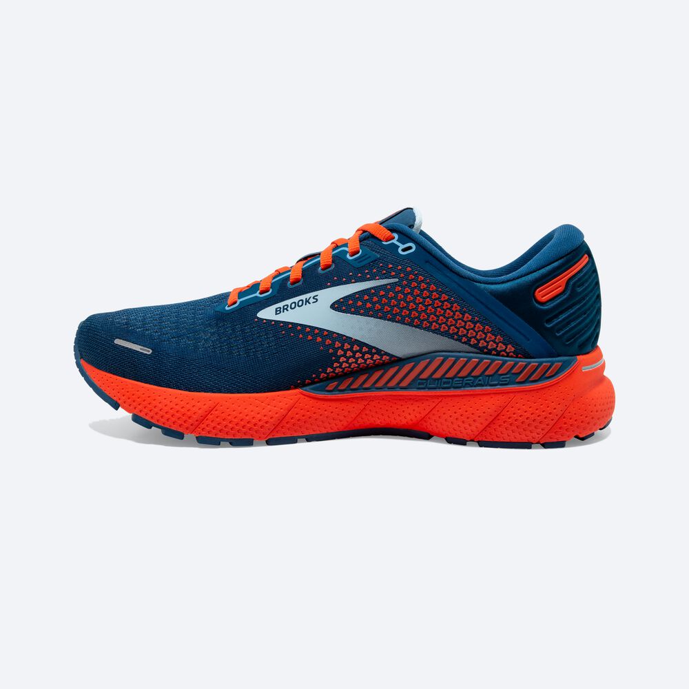 Brooks Adrenaline GTS 22 Löparskor Herr Blå/LjusBlå/Orange | DVZ-912780