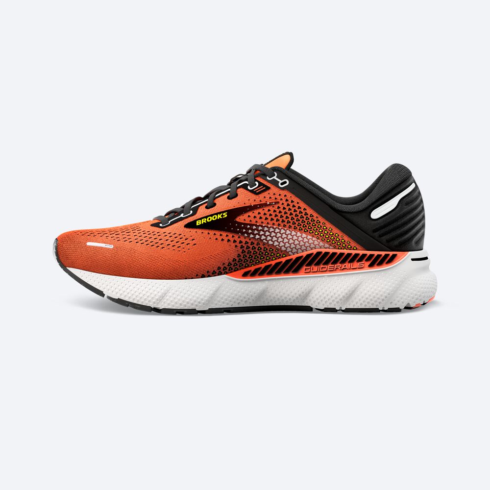 Brooks Adrenaline GTS 22 Löparskor Herr Orange/Svarta/Vita | GAD-157042