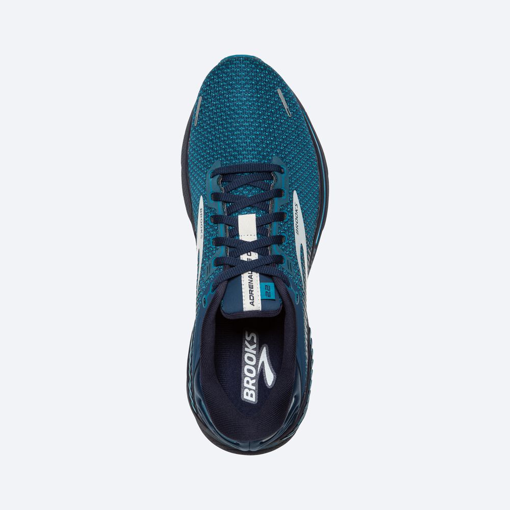 Brooks Adrenaline GTS 22 Löparskor Herr Bruna/Turkos/Grå | HXN-732451