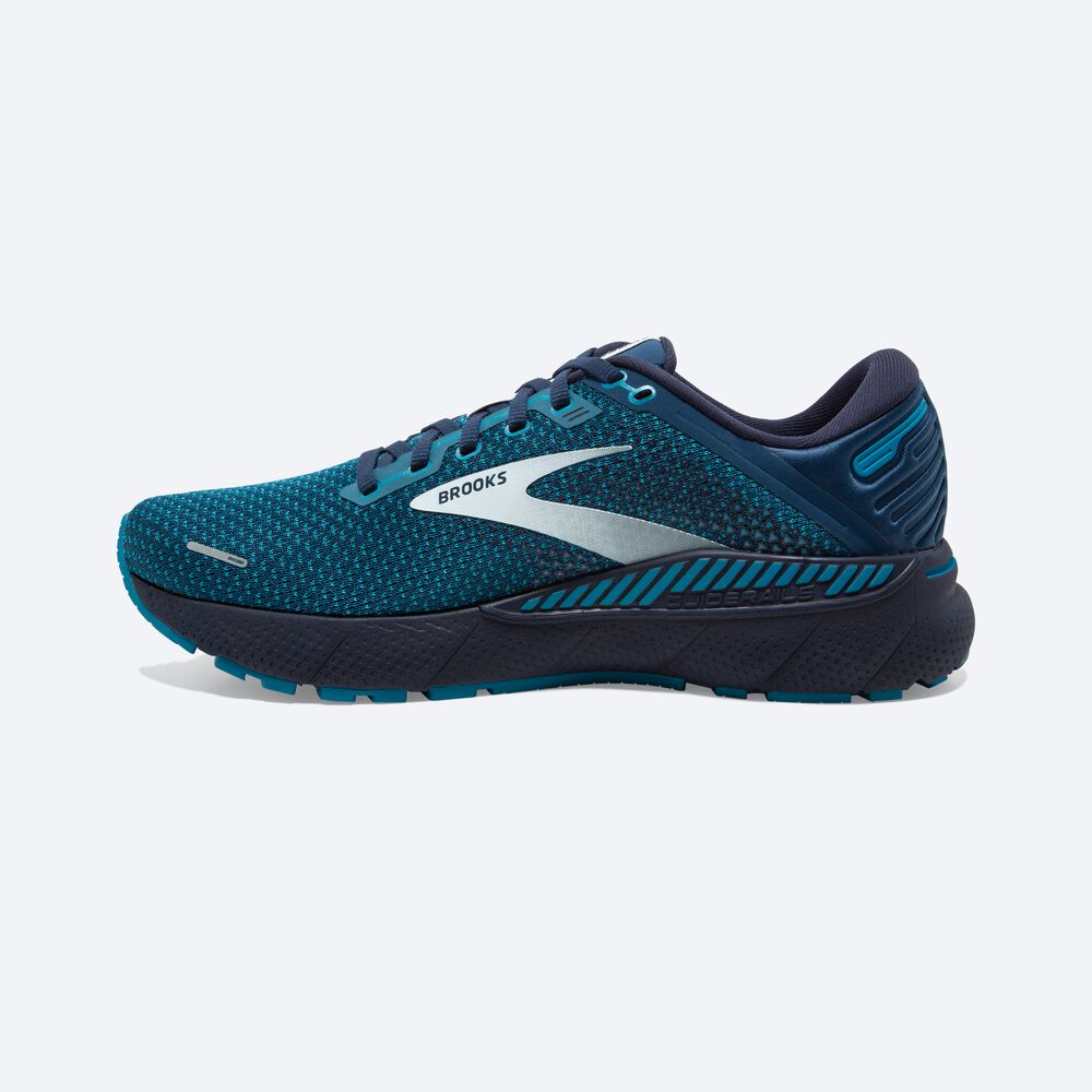 Brooks Adrenaline GTS 22 Löparskor Herr Bruna/Turkos/Grå | HXN-732451