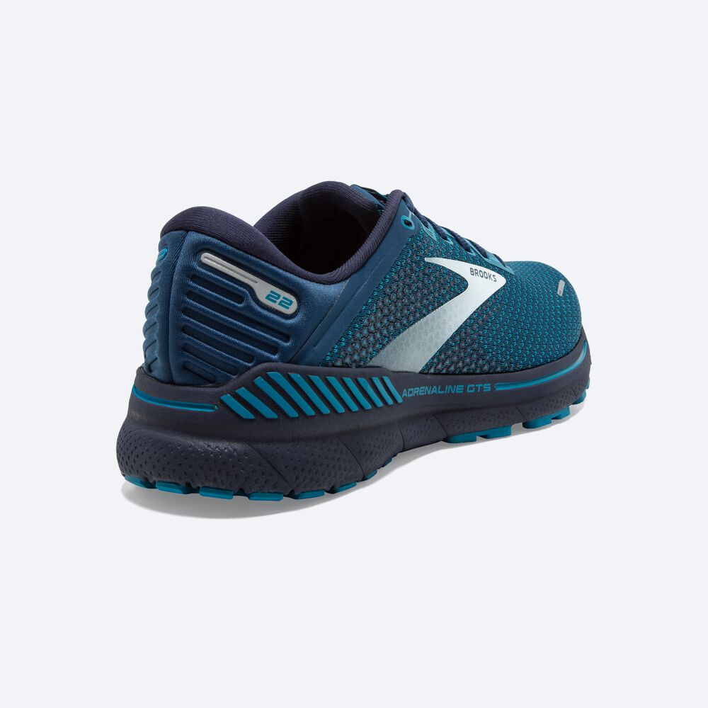 Brooks Adrenaline GTS 22 Löparskor Herr Bruna/Turkos/Grå | HXN-732451