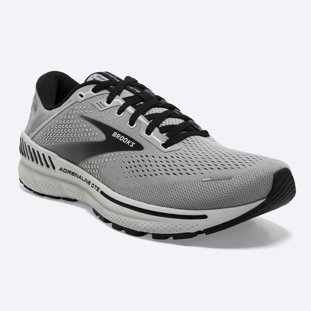 Brooks Adrenaline GTS 22 Löparskor Herr Grå/Svarta | IHX-713596