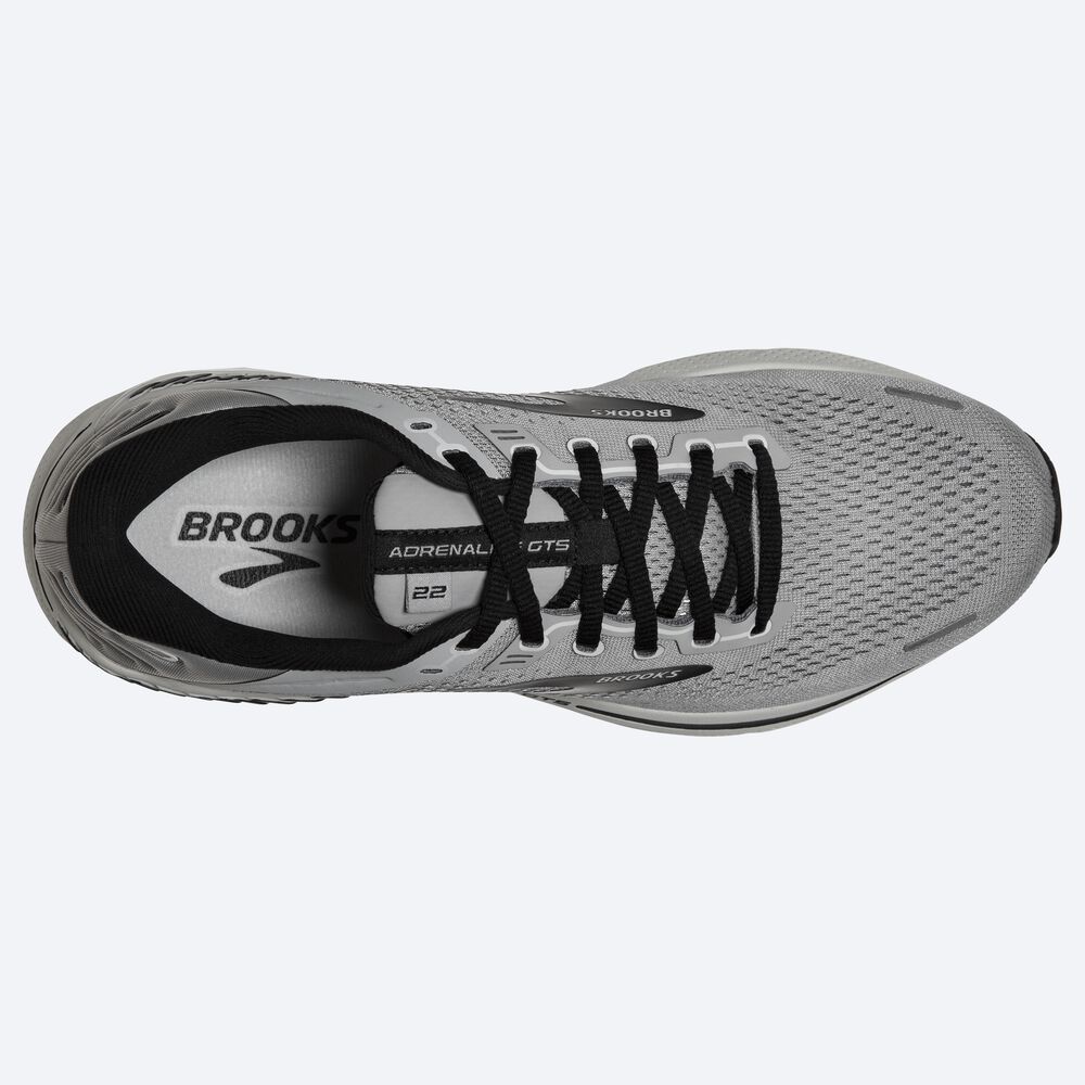 Brooks Adrenaline GTS 22 Löparskor Herr Grå/Svarta | IHX-713596