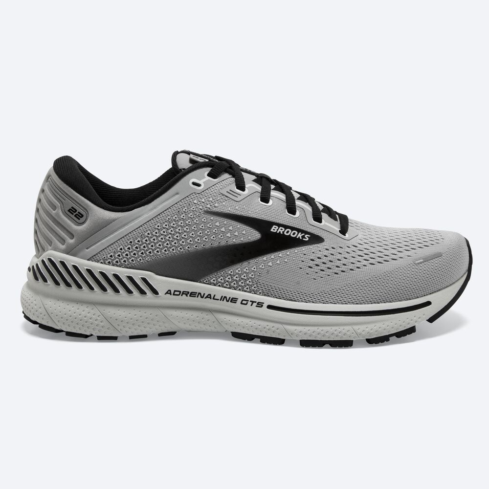 Brooks Adrenaline GTS 22 Löparskor Herr Grå/Svarta | IHX-713596