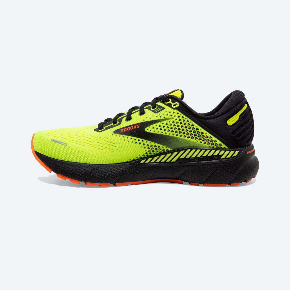 Brooks Adrenaline GTS 22 Löparskor Herr Gula/Svarta | IRC-461325