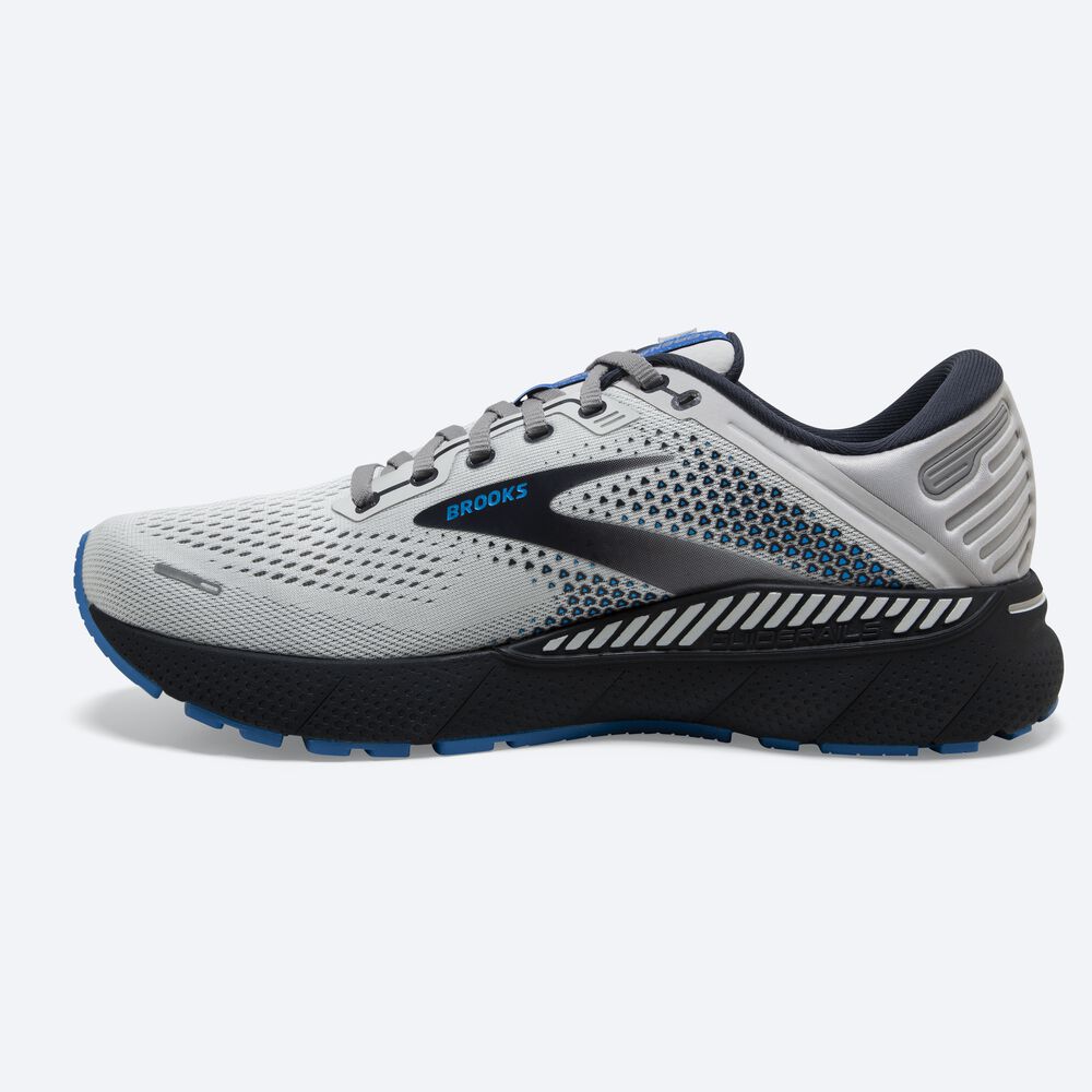 Brooks Adrenaline GTS 22 Löparskor Herr Grå/Blå | KBJ-634857