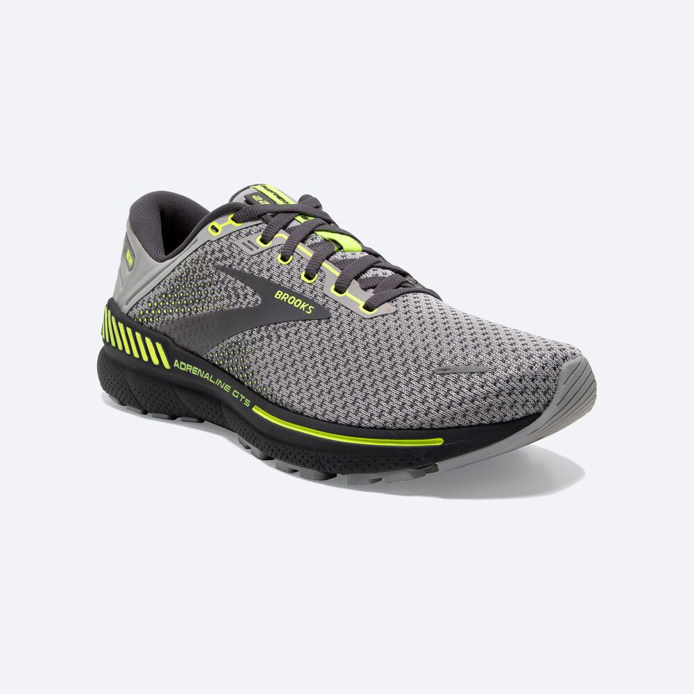 Brooks Adrenaline GTS 22 Löparskor Herr Grå | PQR-539741