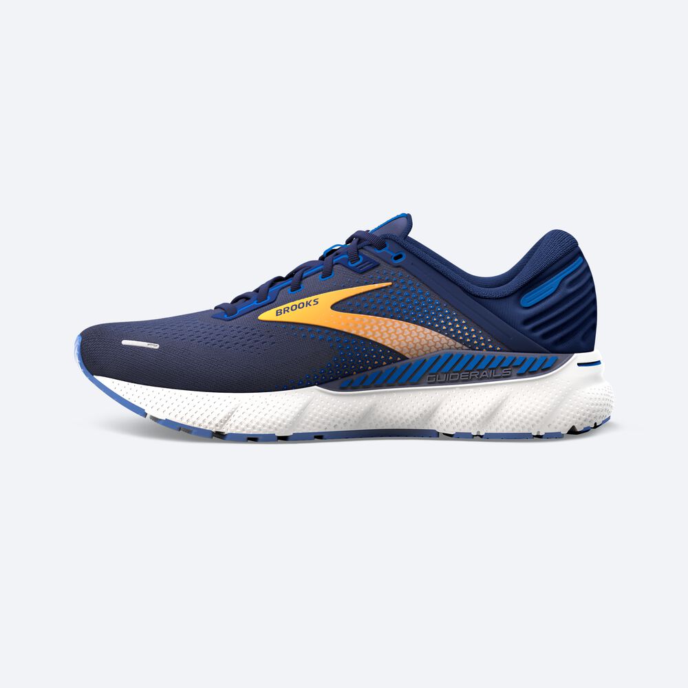 Brooks Adrenaline GTS 22 Löparskor Herr Marinblå/Orange/Vita | ZYQ-956380