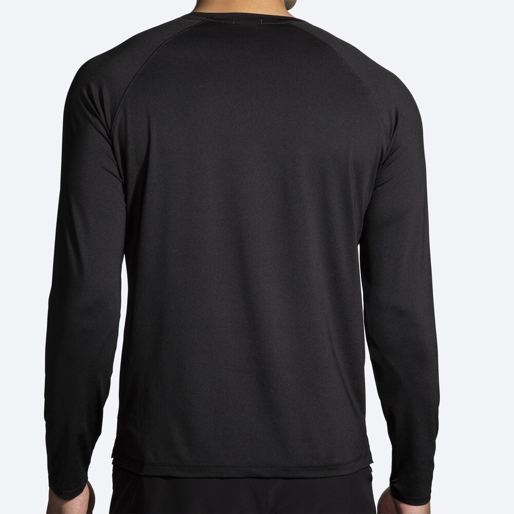 Brooks Atmosphere Long Sleeve 2.0 T-shirt Herr Svarta | UIZ-715460