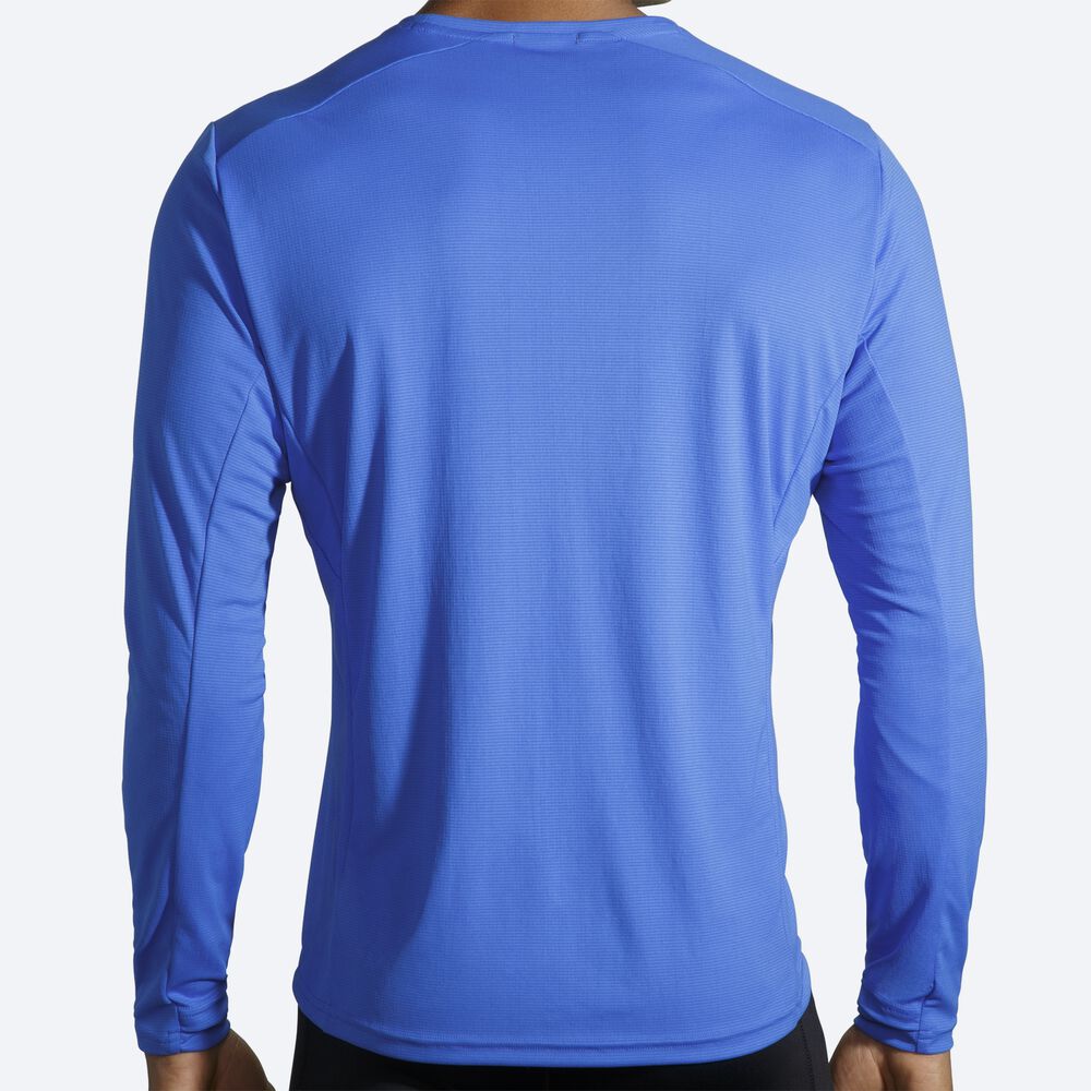 Brooks Atmosphere Long Sleeve T-shirt Herr Blå | UQS-716029