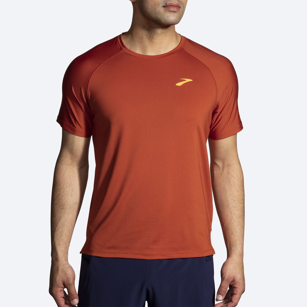 Brooks Atmosphere Short Sleeve 2.0 T-shirt Herr Röda | VCQ-579830