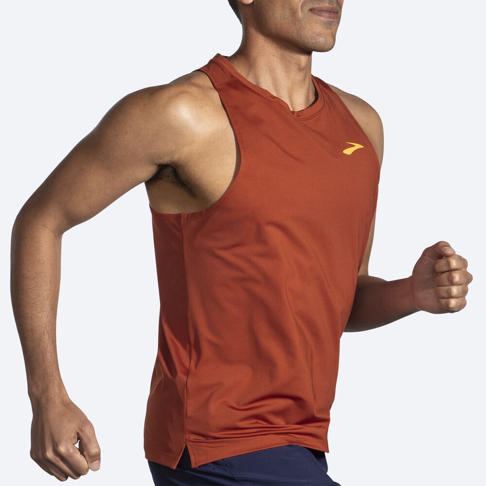 Brooks Atmosphere Singlet 2.0 Linnen Herr Röda | HBD-901386