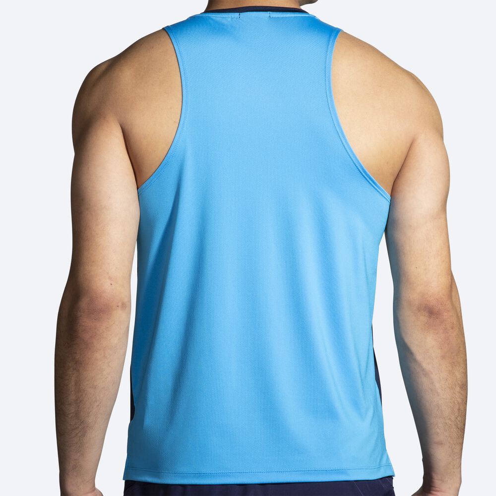 Brooks Atmosphere Singlet 2.0 Linnen Herr Marinblå | NKV-297418