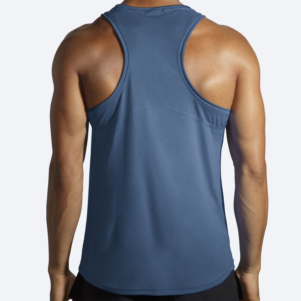 Brooks Atmosphere Singlet Linnen Herr Blå | LUJ-945630